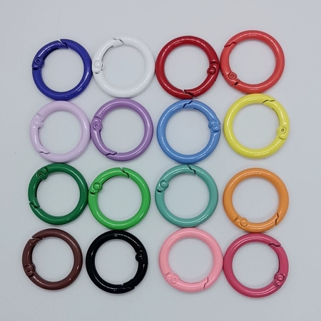 【包邮】彩色烤漆弹簧扣diy饰品配件钥匙扣挂件玩偶包包配饰