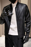 2024春秋冬男士皮夹克外套潮牌ins拼色皮衣301A-1/JK16/P100控138，男装夹克，星座301A-1