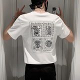 301A-1/T35/P45控65夏季青年趣味休闲印花圆领薄款短袖T恤，男装T恤，星座301A-1