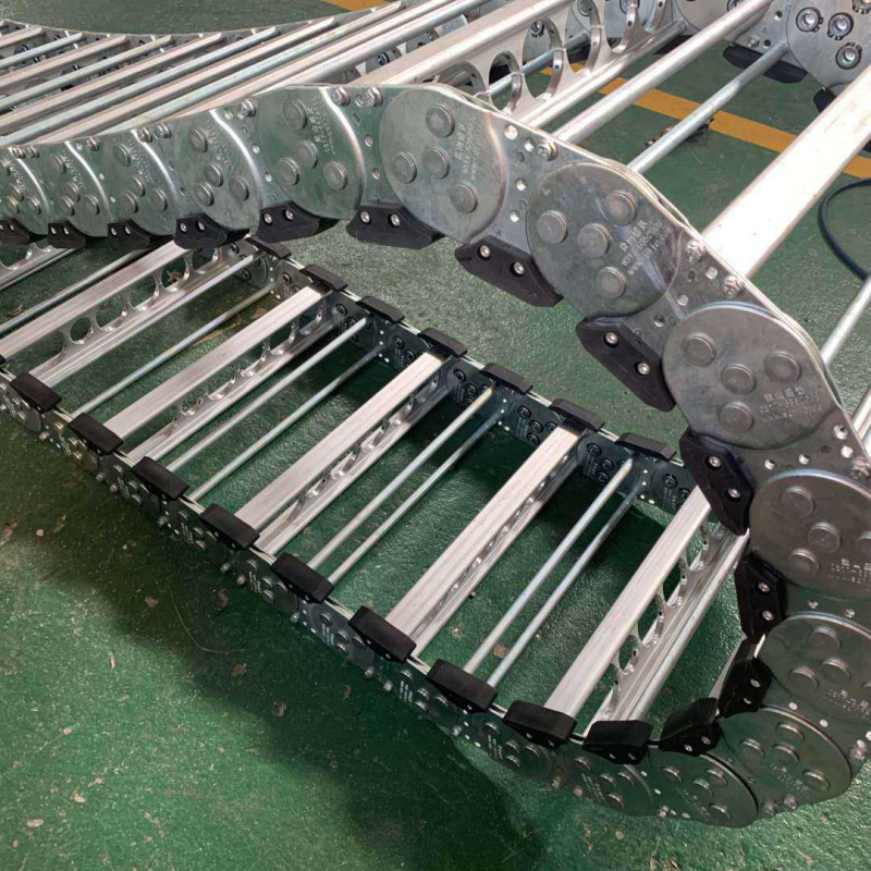 链定制tl4链tl6t5l95各种型G号钢制拖5桥式全封闭钢铝拖链i.