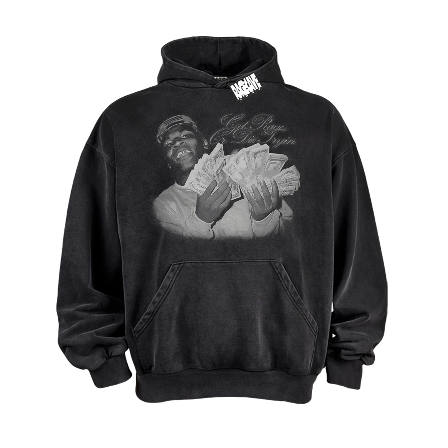 拳王泰森vintage水洗印花卫衣