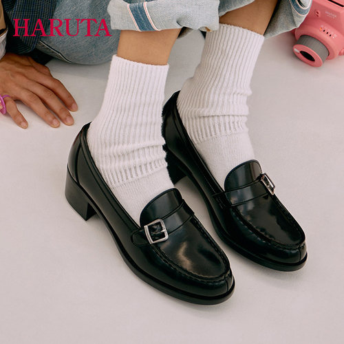 jk中跟学生百搭乐福鞋