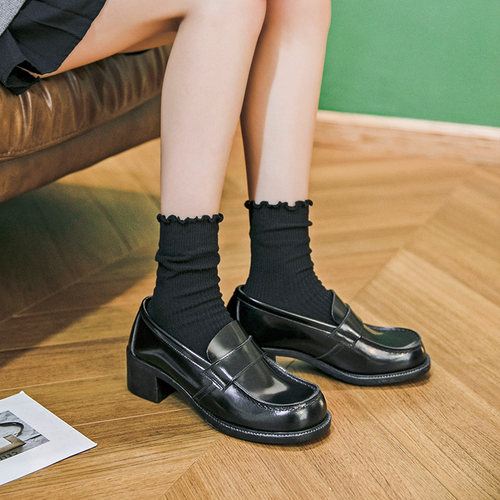 真皮中跟乐福鞋Haruta日本进口