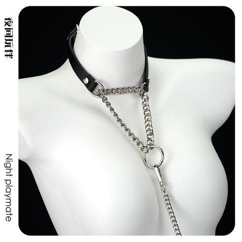 夜间玩伴 情调窒息项圈颈圈男女choker项链k9小狗puppy牵引绳