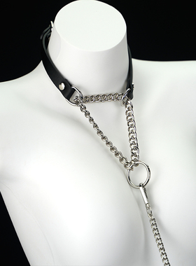 夜间玩伴 情调窒息项圈颈圈男女choker项链k9小狗puppy牵引绳