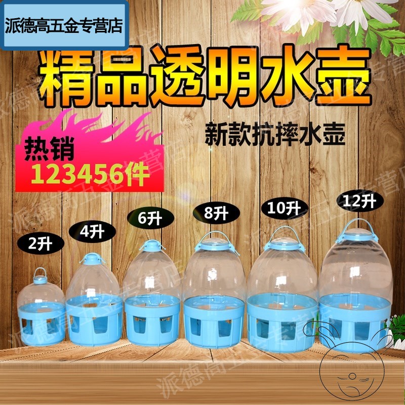 喝水器鸽子自动水槽幼鸽饮水壶养鸡赛格用品喂水透明小鸟鸽具 T 优库淘