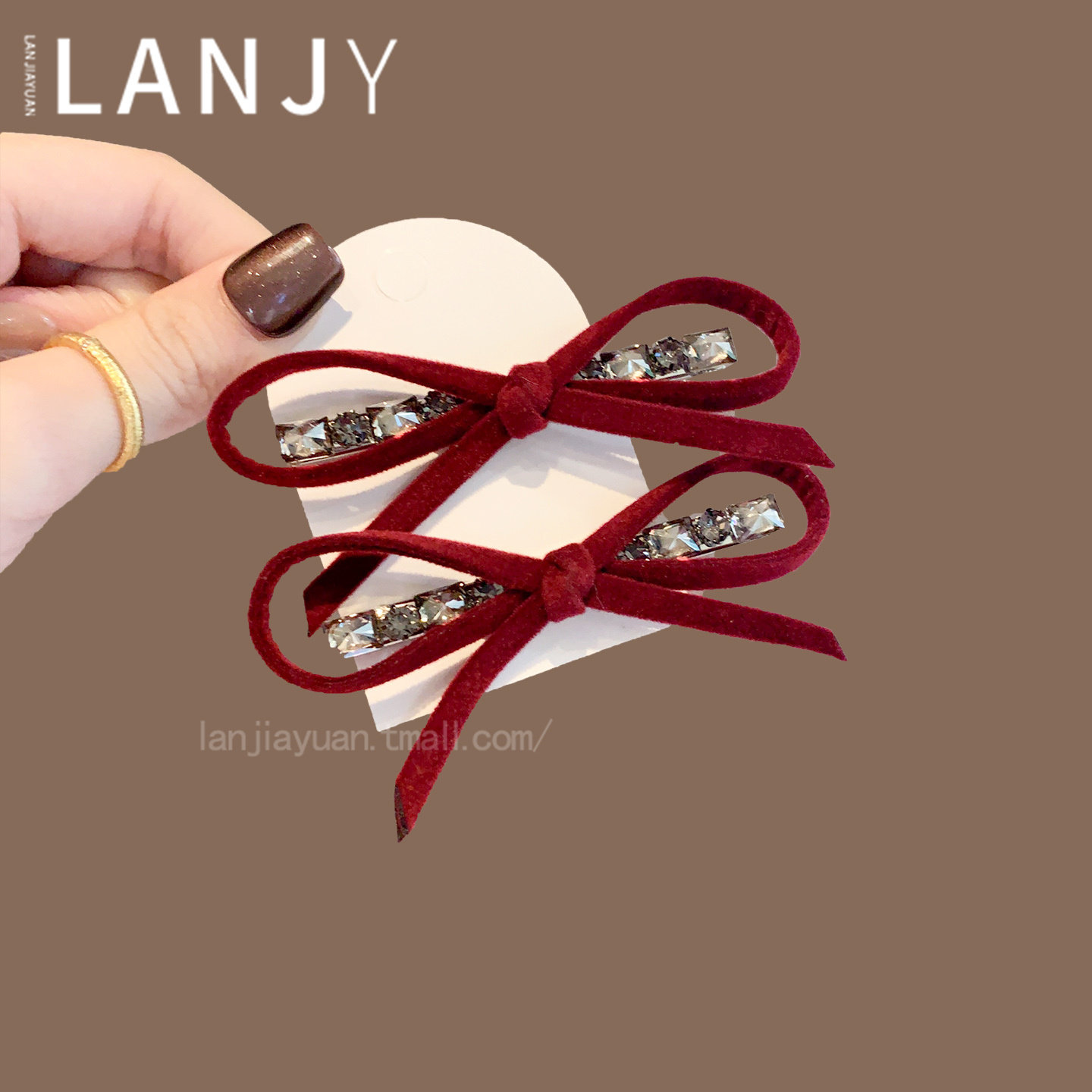 韩国新款彩色丝绒蝴蝶结发夹时尚侧边夹额前碎发整理刘海夹鸭嘴夹,饰品/流行首饰/时尚饰品新,发饰,淘宝优惠券,粉丝福利购,淘宝优惠卷