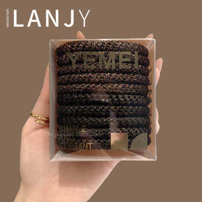 10根装~高弹力耐用扎发头绳2025年简约基础高马尾扎发发绳发圈女