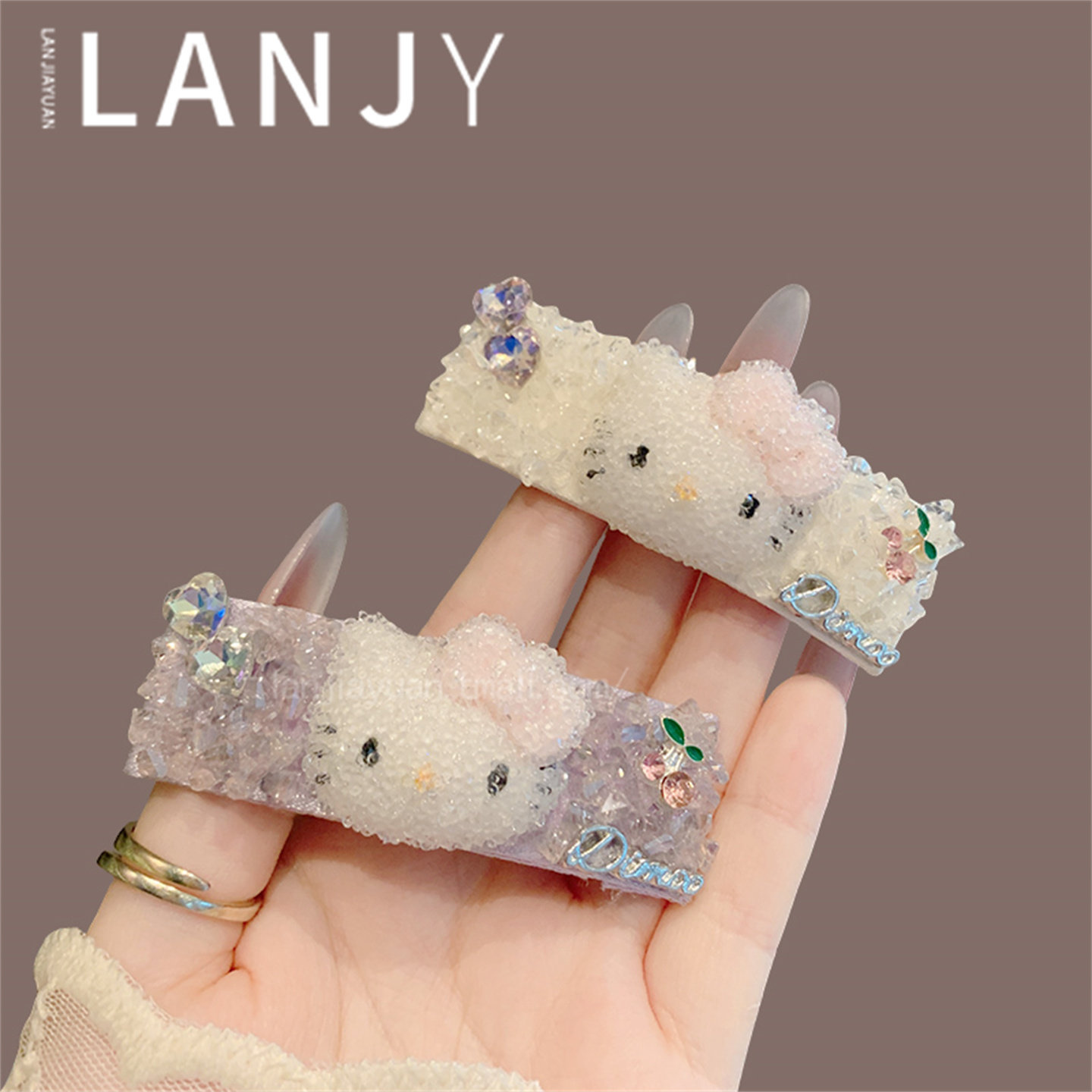 可爱卡通猫咪侧边夹时尚甜美刘海夹精致超闪满钻bb夹发卡发饰女,饰品/流行首饰/时尚饰品新,发饰,淘宝优惠券,粉丝福利购,淘宝优惠卷