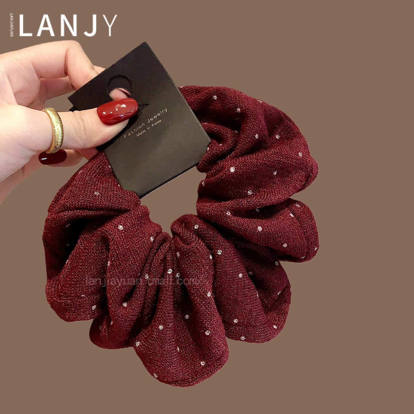 韩国秋冬软糯针织波点大肠发圈时尚复古绑头发头绳甜美丸子头发绳,饰品/流行首饰/时尚饰品新,发饰,淘宝优惠券,粉丝福利购,淘宝优惠卷