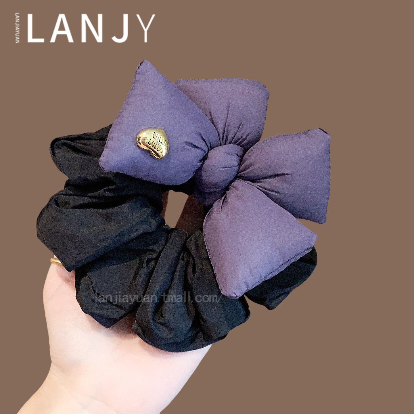 秋冬新款紫色充棉蝴蝶结头绳蓬松慵懒感大肠发圈气质小众发绳发饰,饰品/流行首饰/时尚饰品新,发饰,淘宝优惠券,粉丝福利购,淘宝优惠卷