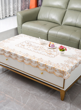 防水茶几布桌台布防烫免洗桌布餐桌布pvc塑料蕾丝台布长方形家用