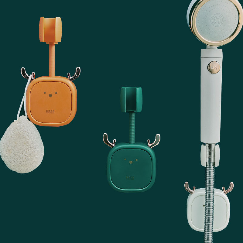 花洒淋浴头固定神器莲蓬头喷头挂座可调节浴室万向花晒免打孔支架