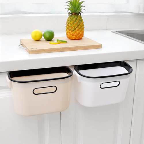 厨房壁挂卫生间塑料免打孔垃圾桶