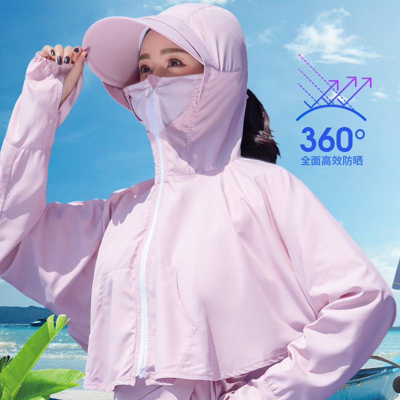 Mùa hè bảo vệ chống tia cực tím mặt nạ chống nắng toàn mặt mũ che nắng đi xe đạp quần áo bảo vệ khuôn mặt mặt nạ phụ nữ đi xe đạp yếm xe cub chân chống xe máy
