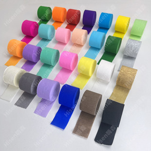 流苏纸彩色皱纹纸秋游生日场景彩带背景墙布置装饰气球幼儿园手工