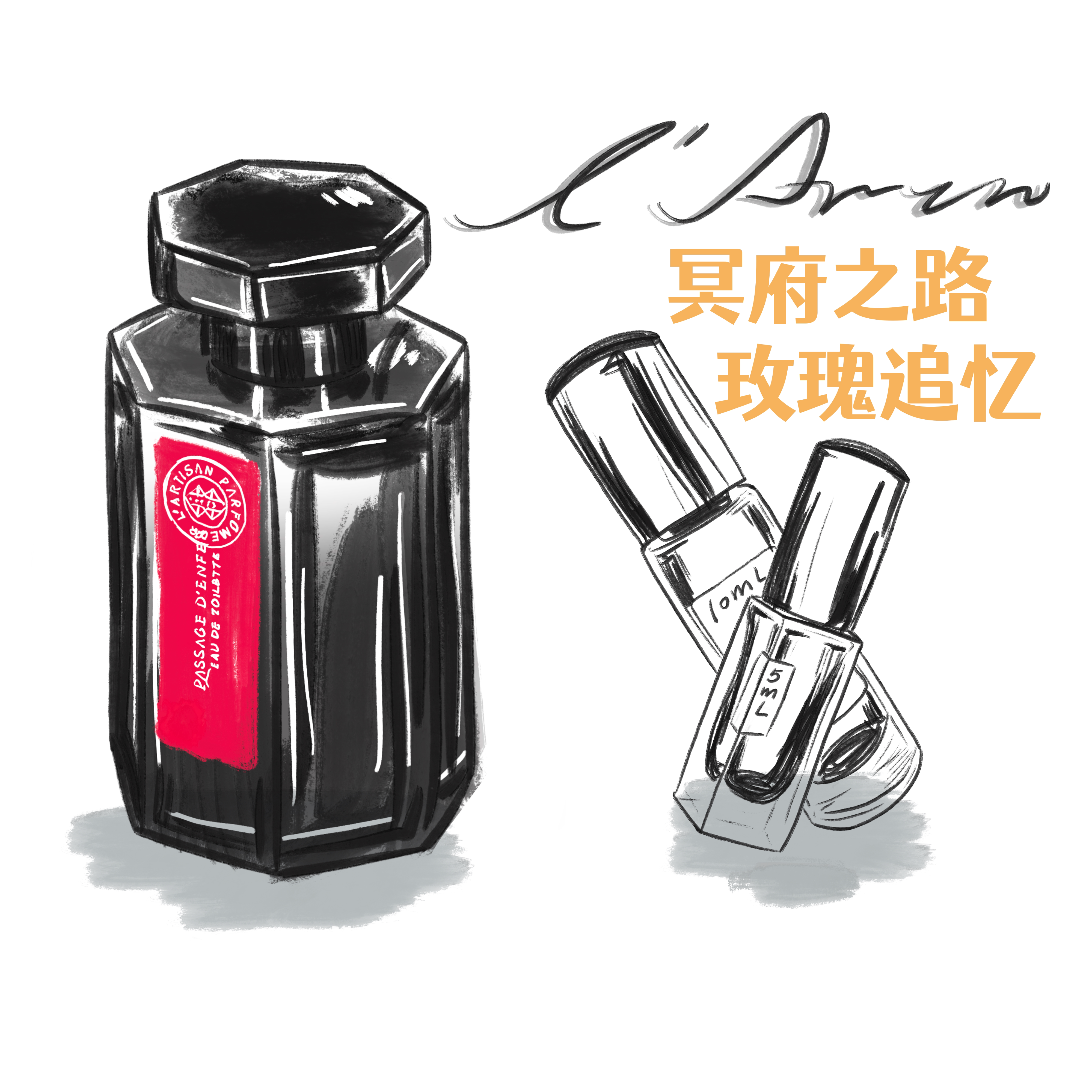 阿蒂香水小样冥府之路玫瑰追忆小香水