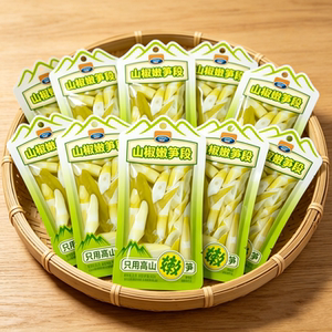 贤哥山椒嫩笋段开袋即食笋尖零食
