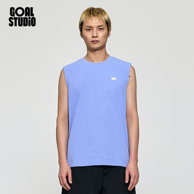 GOALSTUDIO 空气速干LOGO无袖背心健身轻薄透气男女运动薄款夏季