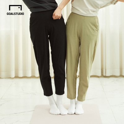 空气感弹力休闲长裤女