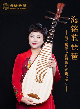 乐海 海铭蓝演奏琵琶乐器杨靖监制特级奥氏黄檀明式笏板HM914-AAA