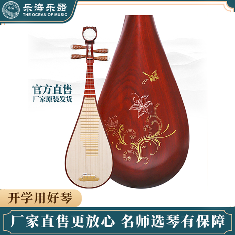 乐海琵琶专业考级非洲紫檀木