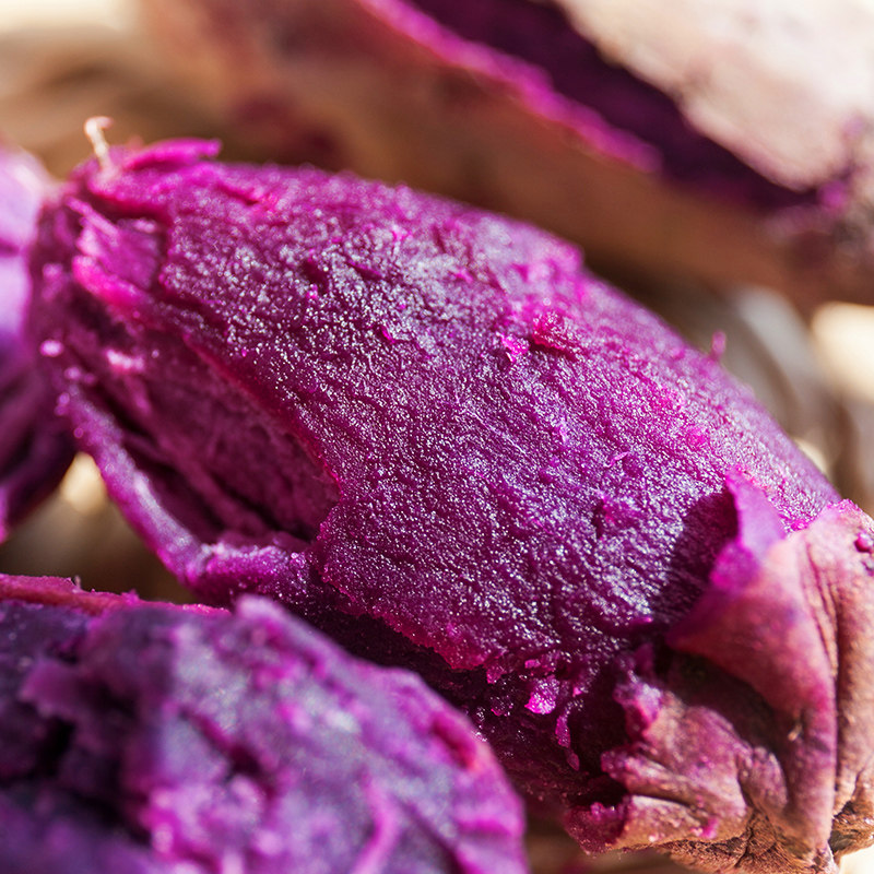 山东紫薯新鲜地瓜蔬菜现挖5斤软糯蜜板栗山芋红小番薯3斤紫心薯