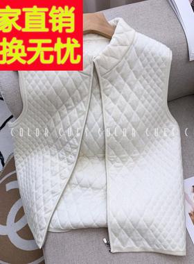 cues color2025秋冬新款立领设计感无袖背心短款马甲开衫女小外套