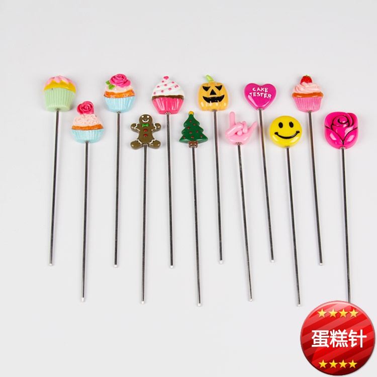 不锈钢蛋糕测试针蛋糕针饼干糖霜搅拌针蛋糕器烘焙工具多款可选