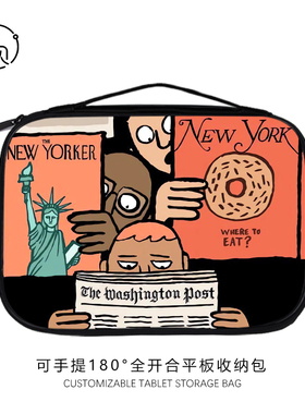 美式复古iPad平板收纳包适用小米5苹果10.9华为matepad11外带电脑Pro12.9英寸手提内胆air4键盘袋mini6保护套