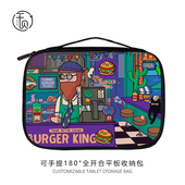 美式 复古平板收纳包ipad适用小米苹果10.9华为matepad11外带pad电脑Pro12.9寸手提内胆air4键盘袋mini6保护套