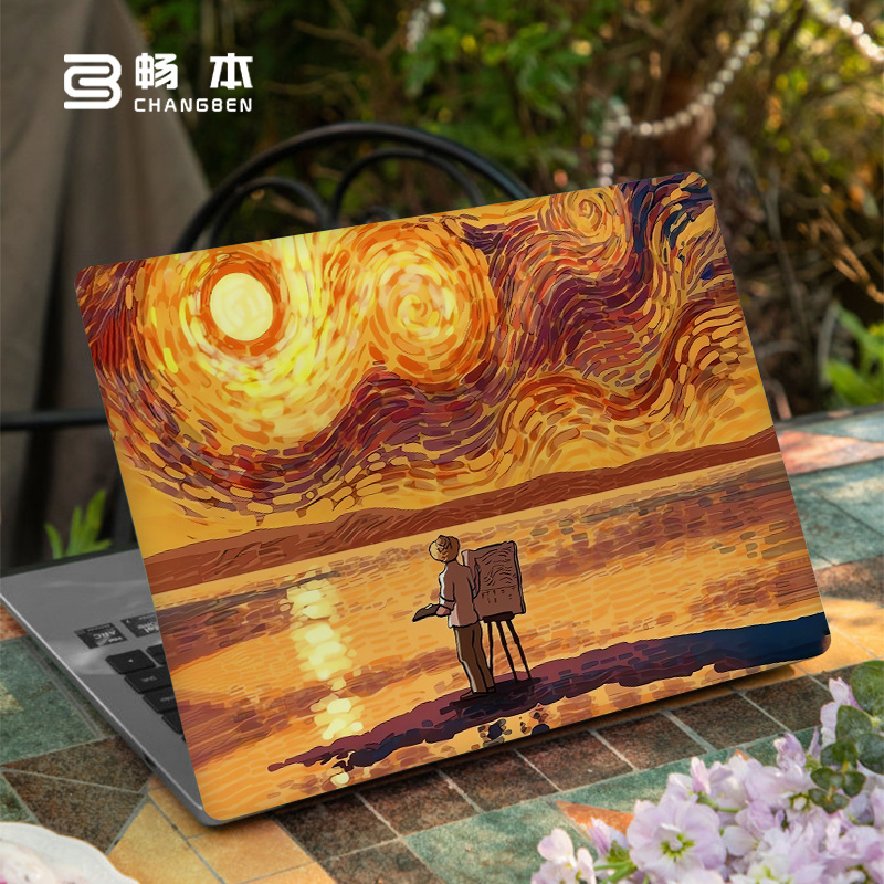 2024新款适用华为matebook14s保护壳梵高油画荣耀magicbook笔记本D16电脑外壳D14SE贴膜D15磨砂xpro配件13s套