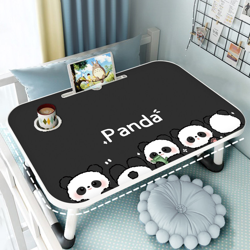 熊猫PANDA床上小桌子学生宿舍上铺笔记本电脑支架可折叠桌板懒人卧室家用办公卡通儿童学习桌写字台飘窗书桌,3C数码配件,笔记本膝上桌,淘宝优惠券,粉丝福利购,淘宝优惠卷