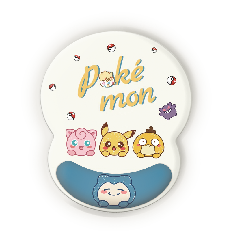 史迪仔护腕鼠标垫女生加厚防滑记忆棉办公滑鼠垫电脑键盘手托垫子