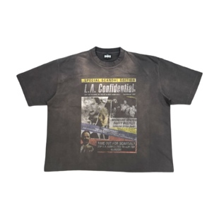 HEAVENKNOWS NEW VINTAGE 230G 圆筒布洗水泥染短袖 L.A.