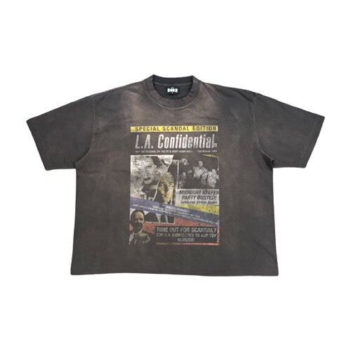 HEAVENKNOWS NEW VINTAGE 230G 圆筒布洗水泥染短袖 L.A.