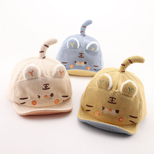 奇偌纯棉鸭舌帽短檐可调节