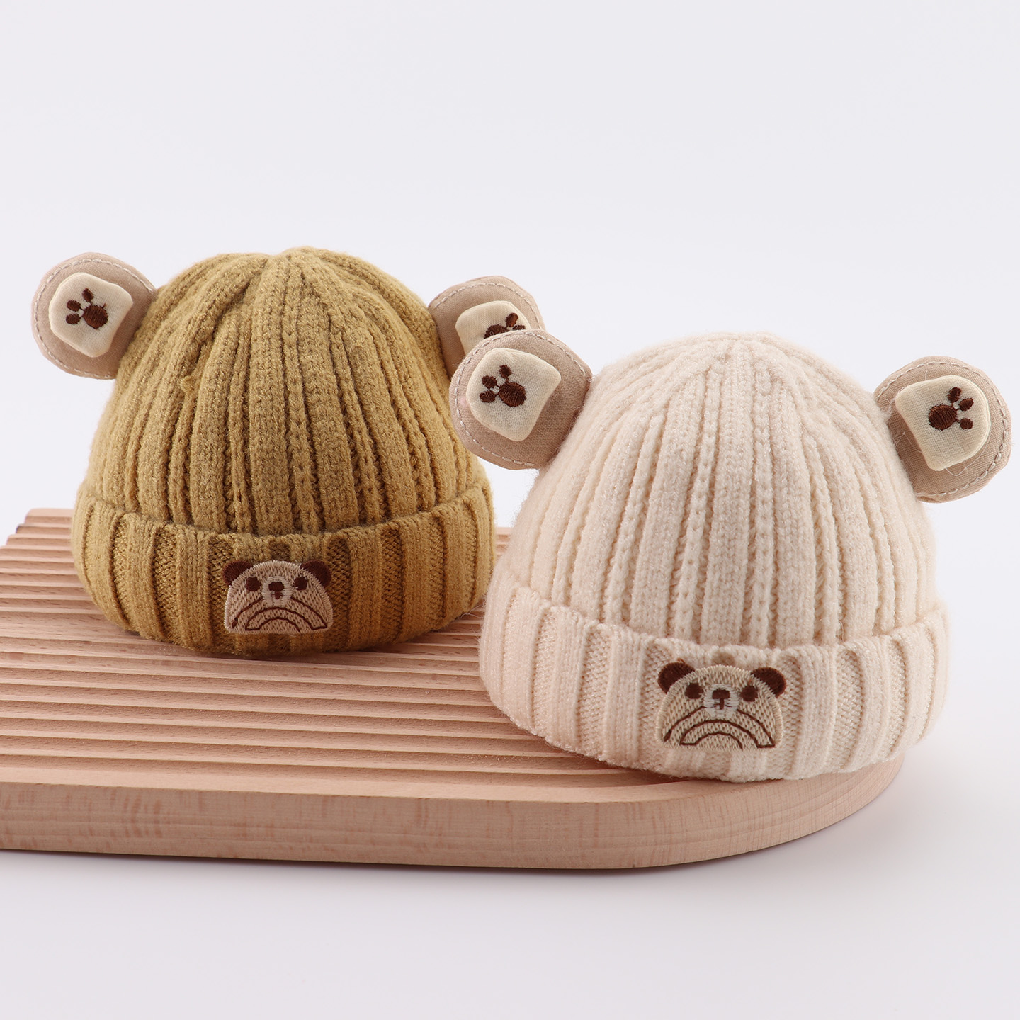 婴儿帽子秋冬小月龄可爱超萌