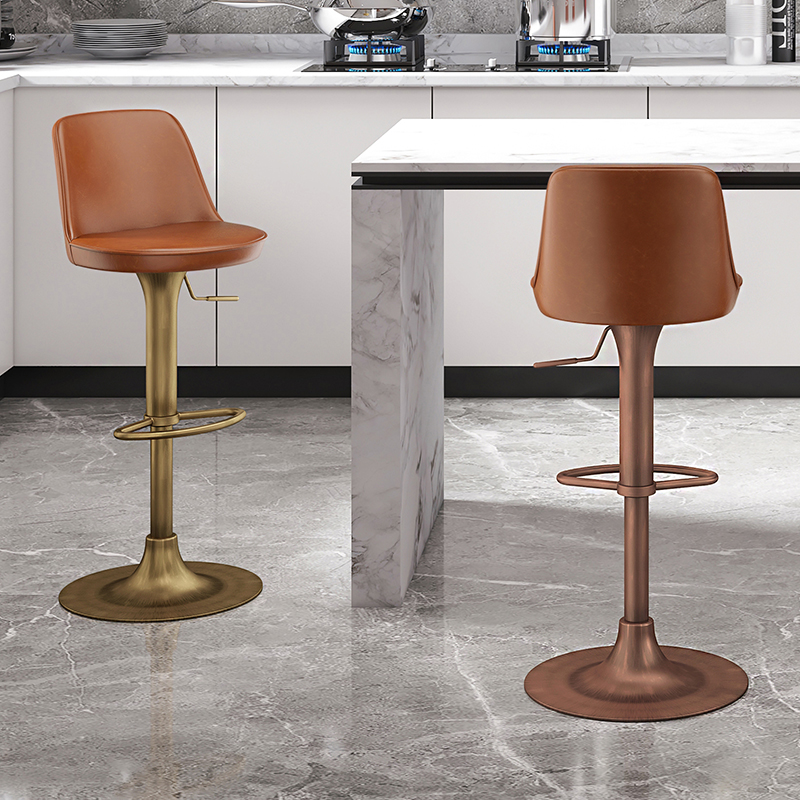 和顿 餐吧椅简约现代 餐吧椅侘寂风吧台椅椅子 吧椅设计师款7203