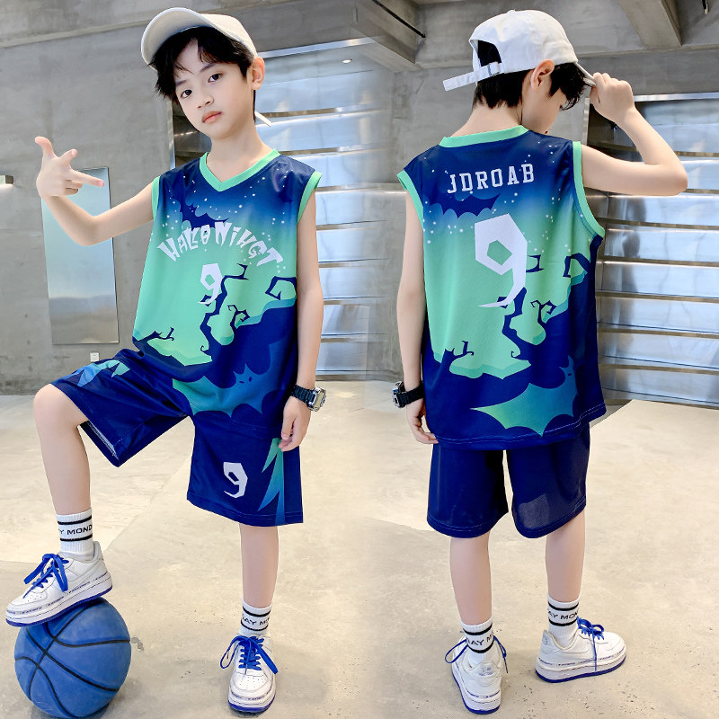男童夏装套装篮球服2026新款儿童男孩夏季速干背心运动定制训练服