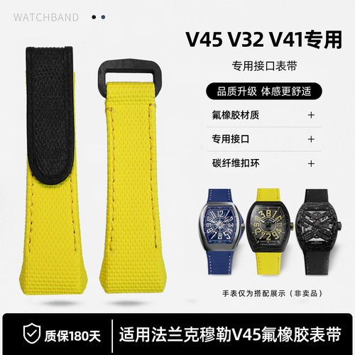 V45氟橡胶压纹手表带配件