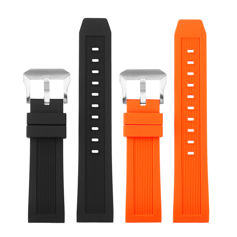 适配西铁城Promaster系列CC3060-10E表带 红蓝圈BJ2167硅胶手表带