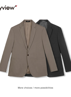 Anyview男装休闲时尚青年外套西装西服修身一粒扣春秋款2131S1001