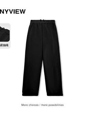 Anyveiw专柜同款男士青年长裤休闲运动直筒阔腿裤秋冬款宽松潮牌