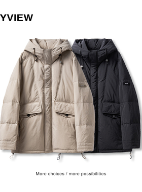 Anyview羽绒服连帽男装秋冬季潮牌加厚保暖外套韩版
