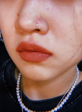 实用925银鼻环耳圈男女简约耳钉耳扣光珠圆圈耳环穿刺饰品耳骨钉