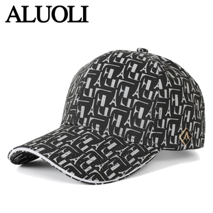 高端品牌秋冬帽子男款男士2025新款棒球帽潮牌春秋鸭舌帽女款印花