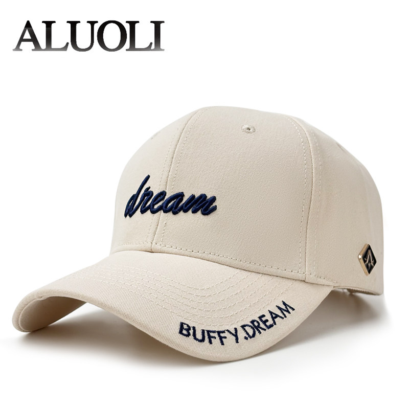 阿萝璃棒球帽新款硬顶帽子男款韩版时尚字母刺绣鸭舌帽女夏季防晒