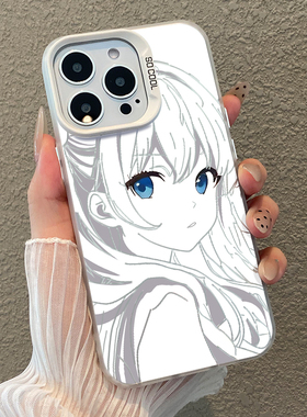 友利奈绪适用neo10pro手机壳z9turbo+男iqoo12线稿11s/neo8pro动3漫7彩银6se一加13t/15爱酷1+ace5/2v/r/vivo