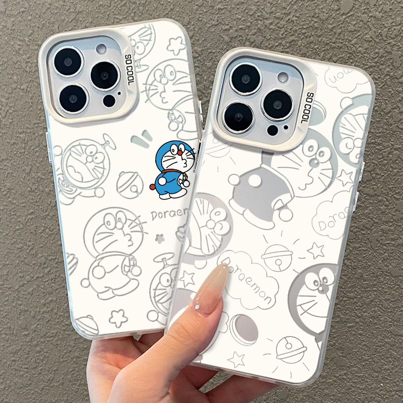 哆啦A梦彩银适用小米手机壳